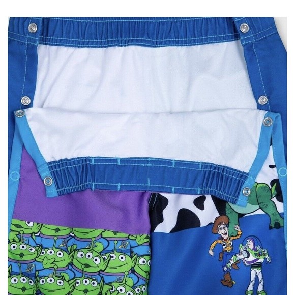 Disney Store Toy Story Adaptive Swim Trunks Size Large Kids NEW - Picture 3 of 5
